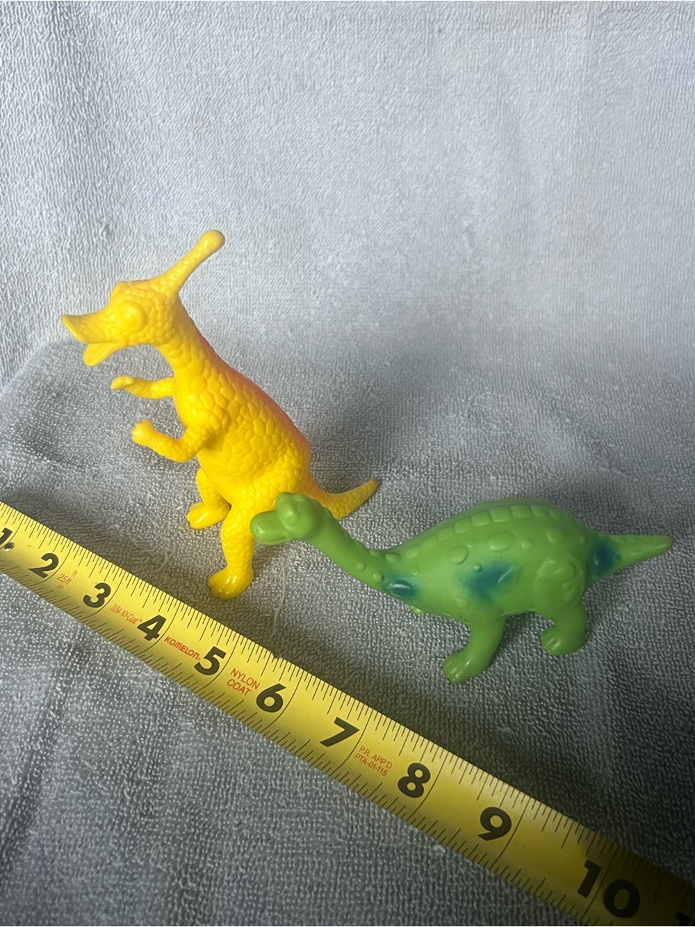 Yellow and Green Reptile Toy Set - Durable Plastic Dino Figures